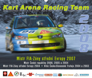 Nástěnný kalendář Kart Arena Racing Teamu 2008