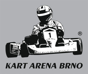 Černobílá barevná verze logotypu KART ARENA BRNO