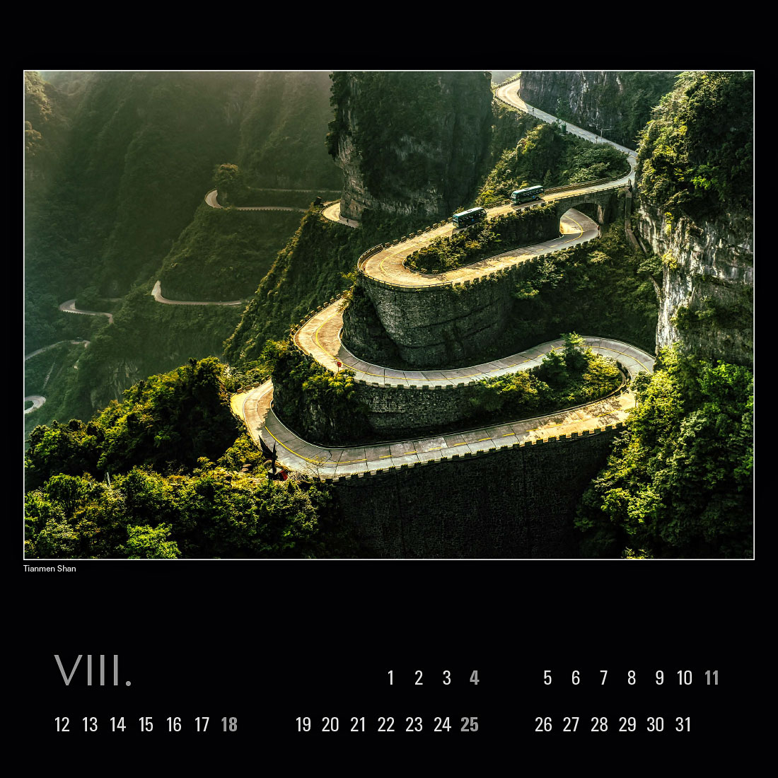 Kalendář 2019 – Tianmen Shan