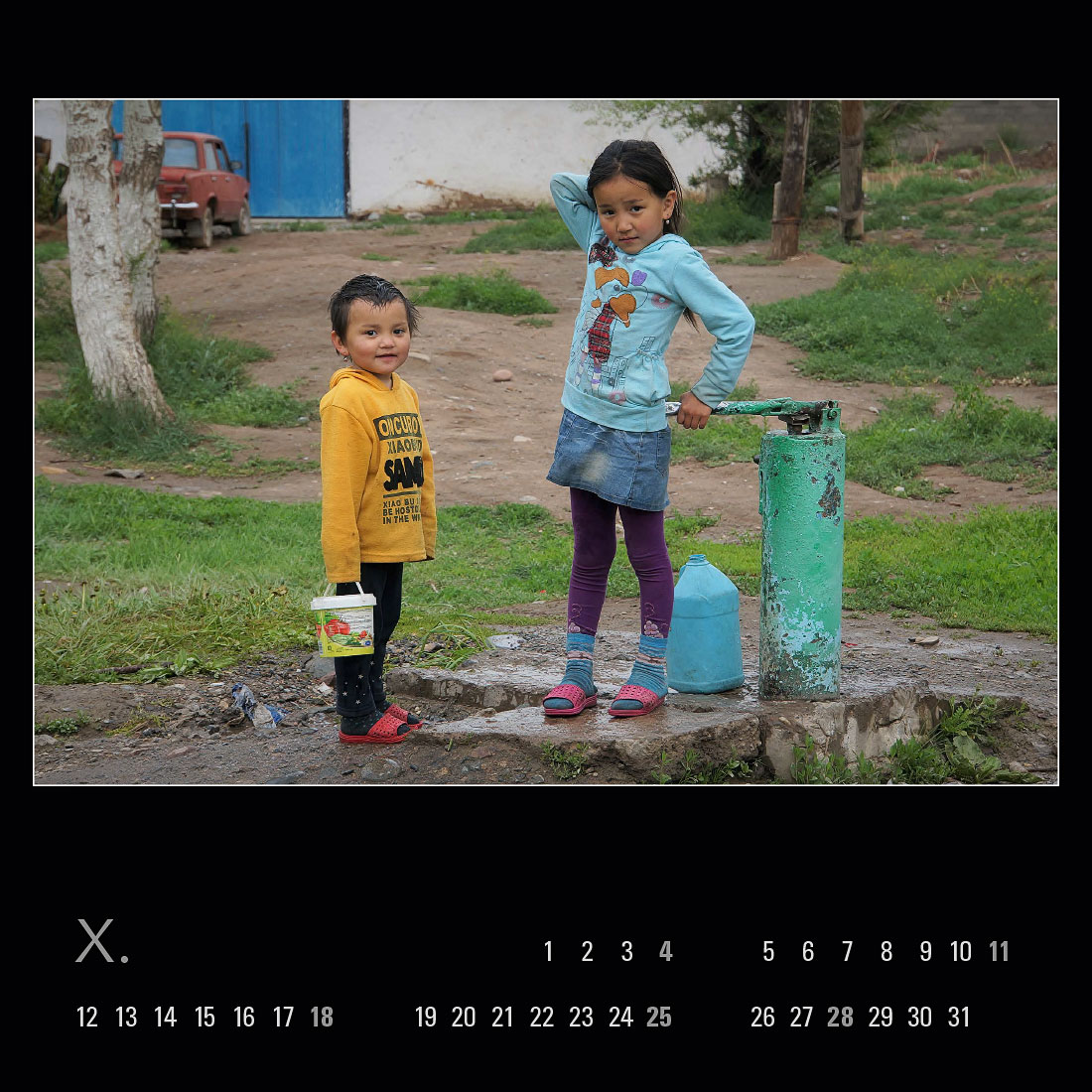 Kalendář – Kyrgyzstán 2020