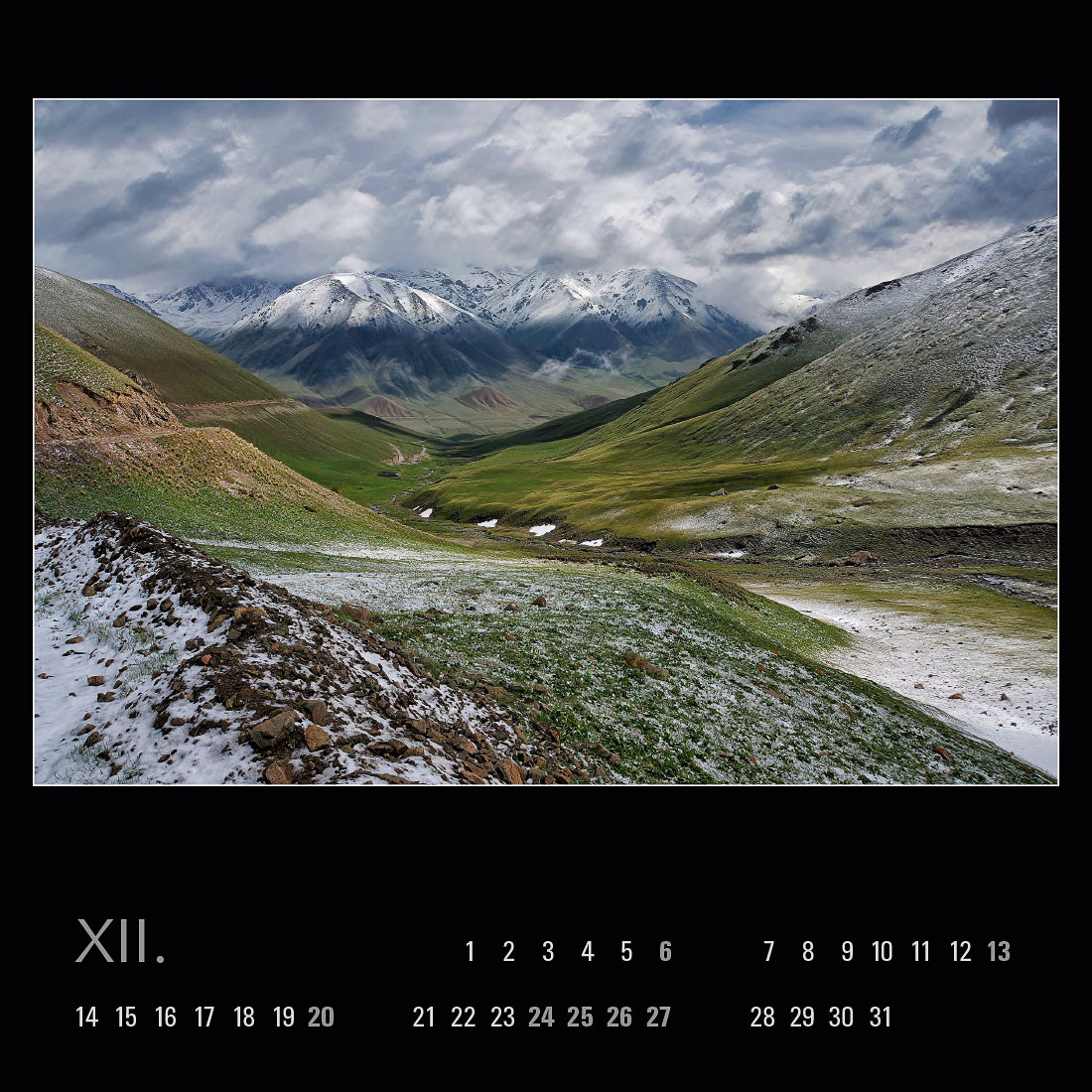 Kalendář – Kyrgyzstán 2020
