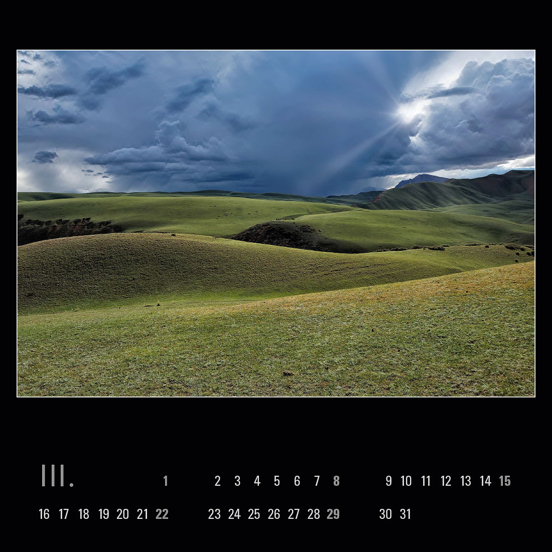 Kalendář – Kyrgyzstán 2020